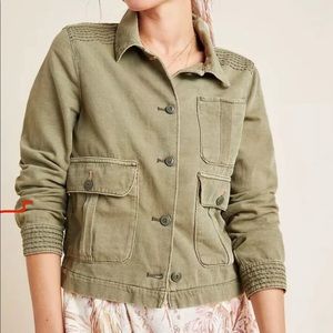 Anthropologie Cropped Utility Jacket